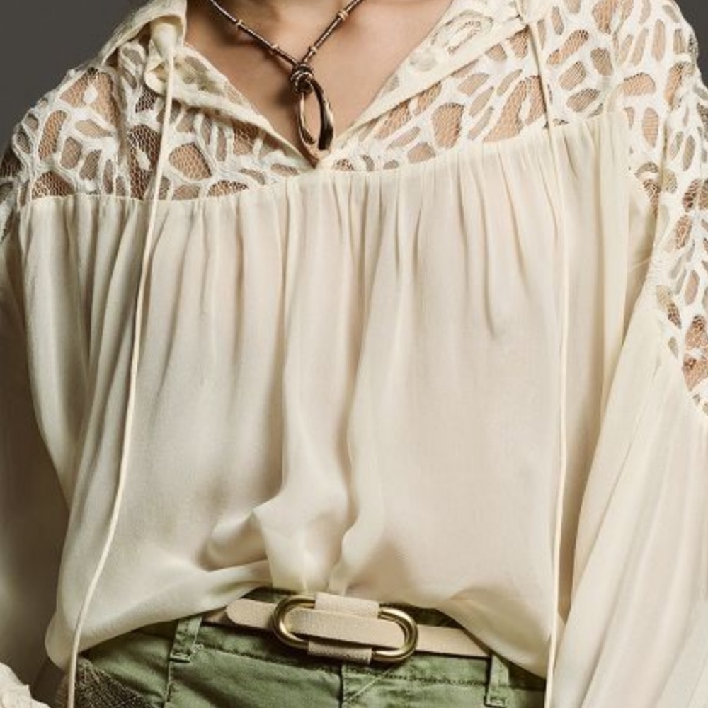 Anthropologie let me be blouse